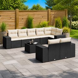 Comfortable 9 Piece Outdoor Sofa Set with Practical Design