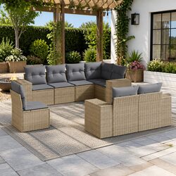 8-Piece Outdoor Sofa Set - Practical Comfort for Your Patio