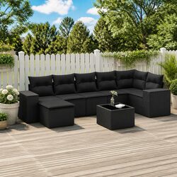 Reliable 8-Piece Garden Sofa Set for Your Comfort