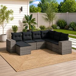 Comfortable 7-Piece Garden Sofa Set with Great Value