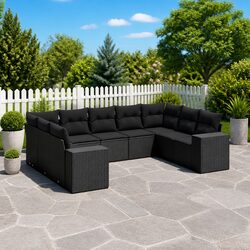 Affordable Comfort: 9-Piece Garden Sofa Set for You