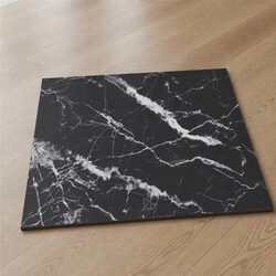 Reliable 60x60cm Black Marble Glass Table Top