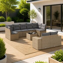 Comfort Meets Quality in This Outdoor Garden Sofa Set