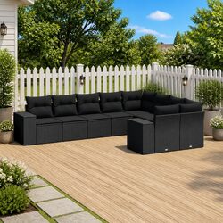 Comfortable and Stylish 9 Piece Garden Sofa Set