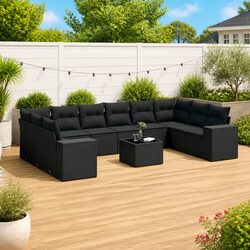 Cozy 11 Piece Garden Sofa Set with Durable Cushions