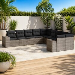 Comfortable and Valuable 10 Piece Garden Sofa Set