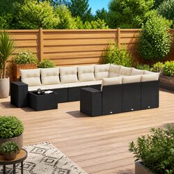 Comfortable 11-Piece Outdoor Sofa Set for Family Relaxation