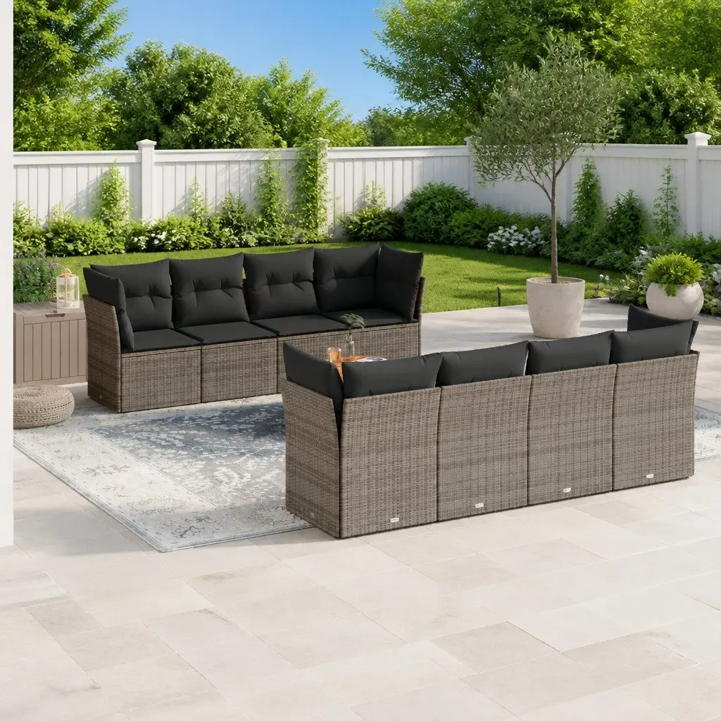 9-Piece Garden Sofa Set for Lasting Use