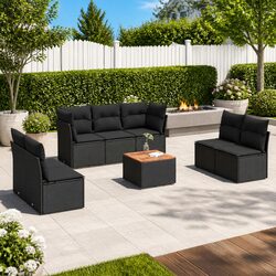 Comfort Meets Value: 8-Piece Garden Sofa Set