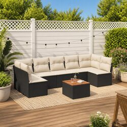 Practical 8-Piece Garden Sofa Set with Easy Care