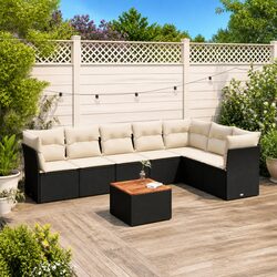 Comfortable and Practical 8-Piece Garden Sofa Set