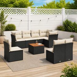 Comfortable 9-Piece Garden Sofa Set with Great Value
