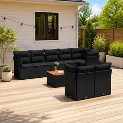 Comfortable and Durable 9 Piece Garden Sofa Set