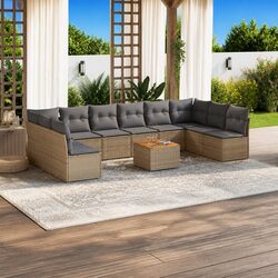 Comfortable 11 Piece Garden Sofa Set for Your Outdoor Retreat