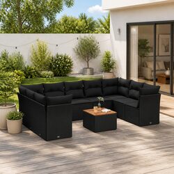 Comfortable and Stylish 10-Piece Garden Sofa Set