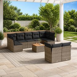Value and Comfort in a 10-Piece Garden Sofa Set