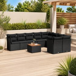Comfortable 10-Piece Garden Sofa Set for Relaxing