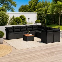 Comfortable and Durable 11-Piece Garden Sofa Set