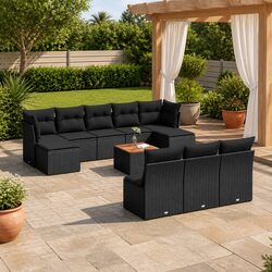 Warm and Inviting 11-Piece Outdoor Sofa Set