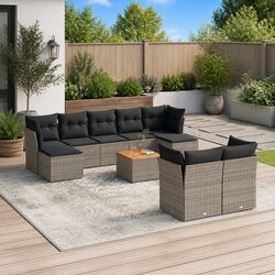 Comfortable and Reliable 10-Piece Garden Sofa Set