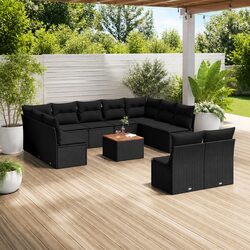 Affordable 12 Piece Garden Sofa Set with Comfortable Cushions