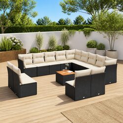 Comfortable and Practical 14 Piece Garden Sofa Set