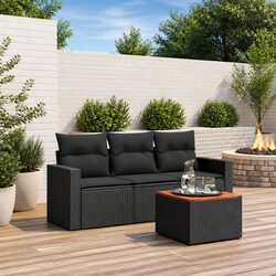 Value and Comfort in This 4 Piece Garden Sofa Set
