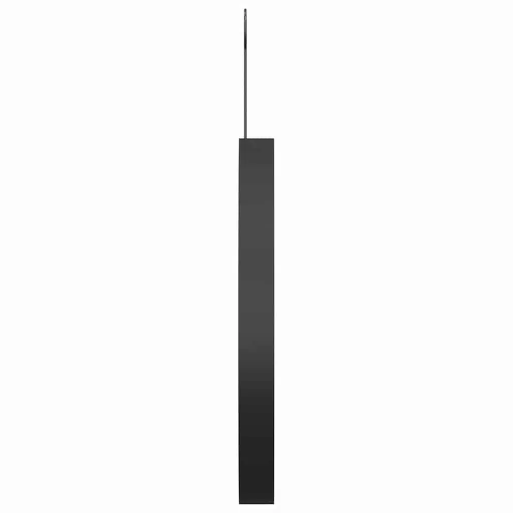 Round Wall Mirror Modern Home Decor 30 cm Black Powder-Coated Steel