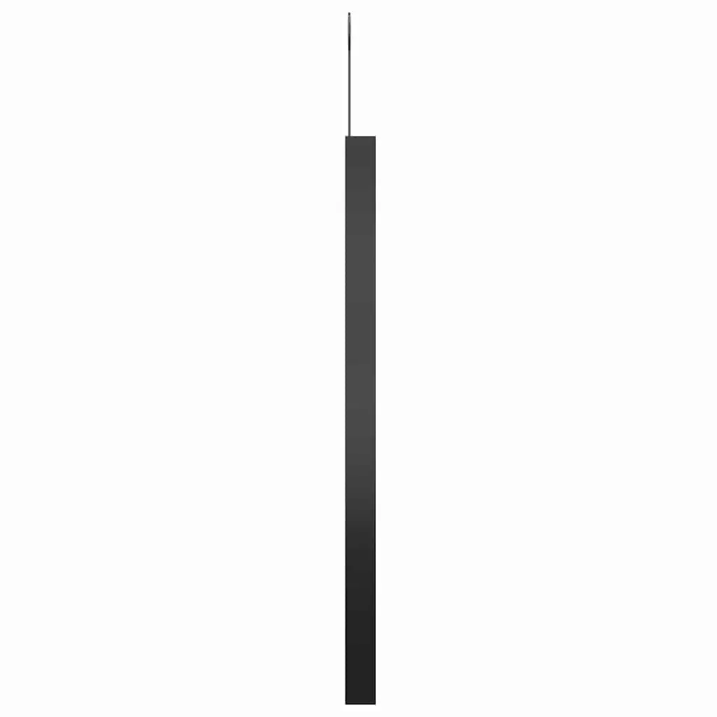Hanging Wall Mirror Black 50cm Diameter Modern Home Decor
