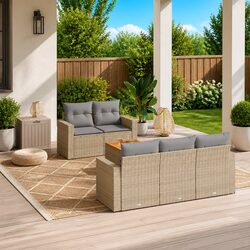 Comfort Meets Value: 6-Piece Garden Sofa Set