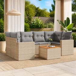 Comfortable and Stylish 7 Piece Outdoor Sofa Set
