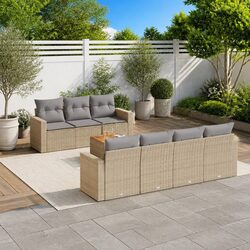 Reliable 8-Piece Garden Sofa Set with Comfort and Style