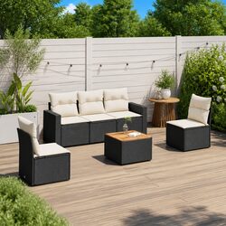 Comfortable and Practical 6-Piece Garden Sofa Set