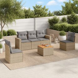 Comfortable and Durable 6-Piece Garden Sofa Set