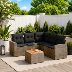 Quality and Comfort with Our 6-Piece Garden Sofa Set