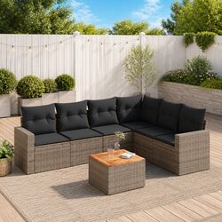 Comfortable Grey 7-Piece Outdoor Sofa Set for Easy Living