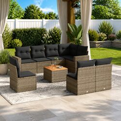 Comfortable and Functional 9-Piece Garden Sofa Set