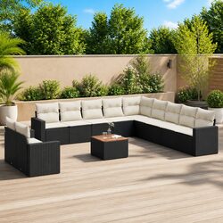 Practical 12-Piece Garden Sofa Set for Comfortable Gatherings