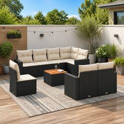 Warm 9-Piece Garden Sofa Set for Comfortable Outdoor Living