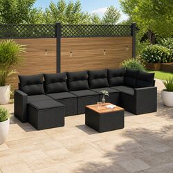 Durable 8 Piece Outdoor Sofa Set with Padded Comfort