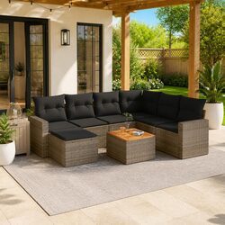 Durable 8-Piece Outdoor Sofa Set with Easy Care