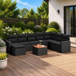 Comfortable and Versatile 9-Piece Outdoor Sofa Set