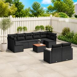 Comfortable and Versatile 10-Piece Garden Sofa Set