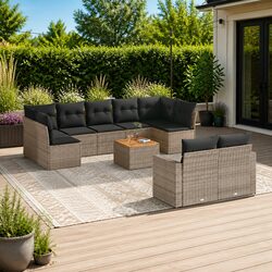 Comfortable and Practical 10-Piece Outdoor Sofa Set