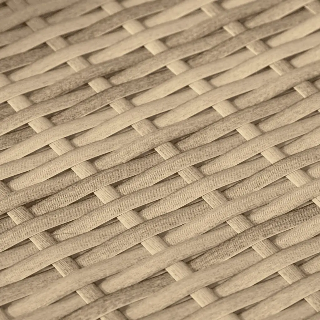 Outdoor Sectional Sofa Set 11 Piece Garden Furniture Beige Poly Rattan Modular