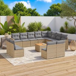 Comfort Meets Value: 13 Piece Outdoor Sofa Set