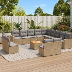Comfortable 14-Piece Garden Sofa Set for Outdoor Spaces