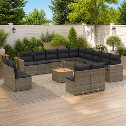 Value-Driven Outdoor Sofa Set: 14-Piece Garden Collection