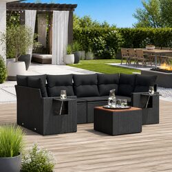 Comfortable 7 Piece Outdoor Sofa Set with Practical Features