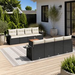 Practical and Comfortable 9-Piece Outdoor Sofa Set